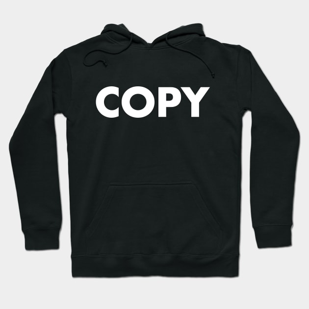 Copy - Paste: halloween couple costume Hoodie by PodDesignShop